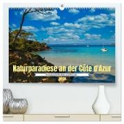 Naturparadiese an der Côte d'Azur (hochwertiger Premium Wandkalender 2024 DIN A2 quer), Kunstdruck in Hochglanz