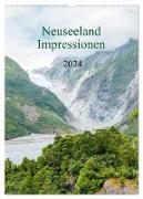 Neuseeland Impressionen (Wandkalender 2024 DIN A2 hoch), CALVENDO Monatskalender