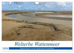 Welterbe Wattenmeer (Wandkalender 2024 DIN A4 quer), CALVENDO Monatskalender