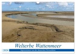 Welterbe Wattenmeer (Wandkalender 2024 DIN A3 quer), CALVENDO Monatskalender