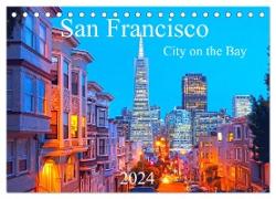 San Francisco - City on the Bay (Tischkalender 2024 DIN A5 quer), CALVENDO Monatskalender