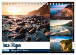 Insel Rügen - Küsten zum Träumen (Tischkalender 2024 DIN A5 quer), CALVENDO Monatskalender