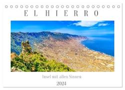 El Hierro - Insel mit allen Sinnen (Tischkalender 2024 DIN A5 quer), CALVENDO Monatskalender
