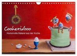 Cookeridooo - Humorvolle Malerei aus der Küche (Wandkalender 2024 DIN A4 quer), CALVENDO Monatskalender