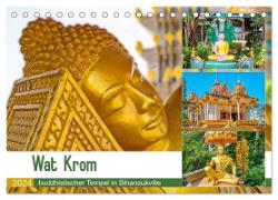 Wat Krom - buddhistischer Tempel in Sihanoukville (Tischkalender 2024 DIN A5 quer), CALVENDO Monatskalender