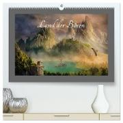 Land der Bären (hochwertiger Premium Wandkalender 2024 DIN A2 quer), Kunstdruck in Hochglanz