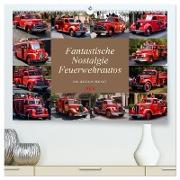 Fantastische Nostalgie Feurwehrautos (hochwertiger Premium Wandkalender 2024 DIN A2 quer), Kunstdruck in Hochglanz