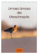 Limosa Limosa die Uferschnepfe (Wandkalender 2024 DIN A4 hoch), CALVENDO Monatskalender