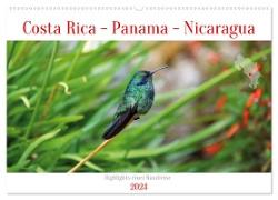 Costa Rica - Panama - Nicaragua (Wandkalender 2024 DIN A2 quer), CALVENDO Monatskalender