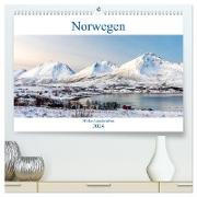Norwegen - Mythos Landschaften (hochwertiger Premium Wandkalender 2024 DIN A2 quer), Kunstdruck in Hochglanz