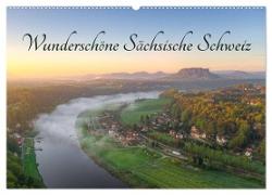 Wunderschöne Sächsische Schweiz (Wandkalender 2024 DIN A2 quer), CALVENDO Monatskalender