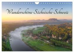 Wunderschöne Sächsische Schweiz (Wandkalender 2024 DIN A4 quer), CALVENDO Monatskalender