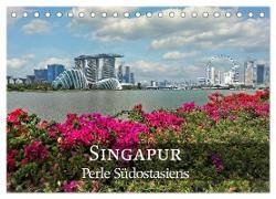 Singapur - Perle Südostasiens (Tischkalender 2024 DIN A5 quer), CALVENDO Monatskalender