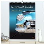 Faszination US Klassiker 1955 bis 1967 (hochwertiger Premium Wandkalender 2024 DIN A2 hoch), Kunstdruck in Hochglanz