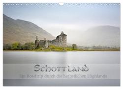Schottland - Ein Roadtrip durch die herbstlichen Highlands (Wandkalender 2024 DIN A3 quer), CALVENDO Monatskalender