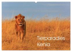 Tierparadies Kenia (Wandkalender 2024 DIN A2 quer), CALVENDO Monatskalender