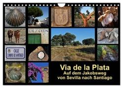 Via de la Plata - auf dem Jakobsweg von Sevilla nach Santiago (Wandkalender 2024 DIN A4 quer), CALVENDO Monatskalender