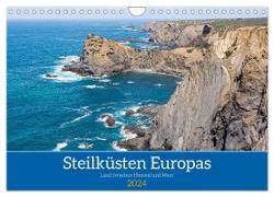 Steilküsten Europas (Wandkalender 2024 DIN A4 quer), CALVENDO Monatskalender