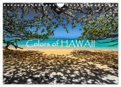 Colors of HAWAII (Wandkalender 2024 DIN A4 quer), CALVENDO Monatskalender