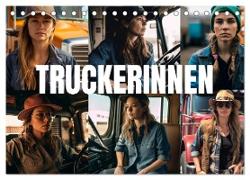 Truckerinnen (Tischkalender 2024 DIN A5 quer), CALVENDO Monatskalender