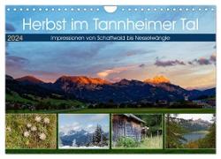 Herbst im Tannheimer Tal - Impressionen von Schattwald bis Nesselwängle (Wandkalender 2024 DIN A4 quer), CALVENDO Monatskalender