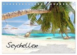 Seychellen (Tischkalender 2024 DIN A5 quer), CALVENDO Monatskalender