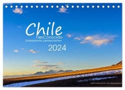 Chile DesConocido (Tischkalender 2024 DIN A5 quer), CALVENDO Monatskalender