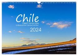 Chile DesConocido (Wandkalender 2024 DIN A3 quer), CALVENDO Monatskalender