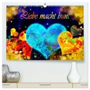 Liebe macht bunt (hochwertiger Premium Wandkalender 2024 DIN A2 quer), Kunstdruck in Hochglanz
