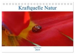 Kraftquelle Natur (Tischkalender 2024 DIN A5 quer), CALVENDO Monatskalender