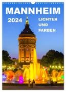 Mannheim Lichter und Farben (Wandkalender 2024 DIN A3 hoch), CALVENDO Monatskalender