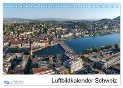 Luftbildkalender Schweiz (Tischkalender 2024 DIN A5 quer), CALVENDO Monatskalender
