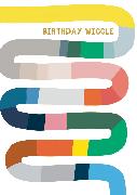 Doppelkarte. Checkmate - Birthday/Colourful Wiggle