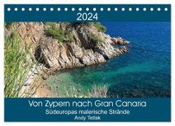 Von Zypern nach Gran Canaria (Tischkalender 2024 DIN A5 quer), CALVENDO Monatskalender