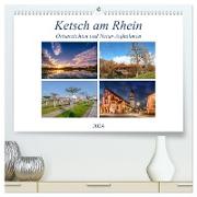 Ketsch am Rhein, Ortsansichten und Natur-Aufnahmen (hochwertiger Premium Wandkalender 2024 DIN A2 quer), Kunstdruck in Hochglanz