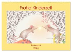 Frohe Kinderzeit (Wandkalender 2024 DIN A2 quer), CALVENDO Monatskalender