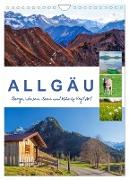 Allgäu, Berge, Wiesen, Seen und Kühe. (Wandkalender 2024 DIN A4 hoch), CALVENDO Monatskalender