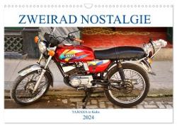Zweirad Nostalgie - YAMAHA in Kuba (Wandkalender 2024 DIN A3 quer), CALVENDO Monatskalender