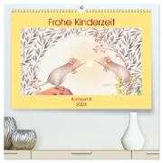 Frohe Kinderzeit (hochwertiger Premium Wandkalender 2024 DIN A2 quer), Kunstdruck in Hochglanz