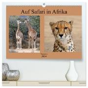 Auf Safari in Afrika (hochwertiger Premium Wandkalender 2024 DIN A2 quer), Kunstdruck in Hochglanz
