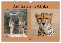 Auf Safari in Afrika (Wandkalender 2024 DIN A3 quer), CALVENDO Monatskalender