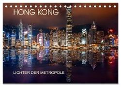 Hong Kong Citylights (Tischkalender 2024 DIN A5 quer), CALVENDO Monatskalender
