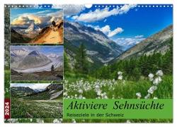 Aktiviere Sehnsüchte Reiseziele in der Schweiz (Wandkalender 2024 DIN A3 quer), CALVENDO Monatskalender