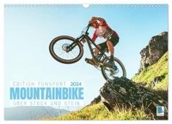 Mountainbike - Über Stock und Stein: Edition Funsport (Wandkalender 2024 DIN A3 quer), CALVENDO Monatskalender