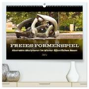 Freies Formenspiel (hochwertiger Premium Wandkalender 2024 DIN A2 quer), Kunstdruck in Hochglanz