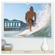 Surfen: Die perfekte Welle finden - Edition Funsport (hochwertiger Premium Wandkalender 2024 DIN A2 quer), Kunstdruck in Hochglanz