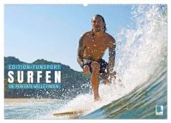 Surfen: Die perfekte Welle finden - Edition Funsport (Wandkalender 2024 DIN A2 quer), CALVENDO Monatskalender