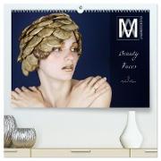 Beauty Faces - fotografiert von Michael Allmaier (hochwertiger Premium Wandkalender 2024 DIN A2 quer), Kunstdruck in Hochglanz