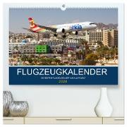 Flugzeugkalender - die besten Flugzeugbilder aus aller Welt (hochwertiger Premium Wandkalender 2024 DIN A2 quer), Kunstdruck in Hochglanz