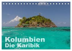 Kolumbien - Die Karibik (Tischkalender 2024 DIN A5 quer), CALVENDO Monatskalender